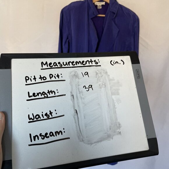 Casual Corner Womens Silk Wrap Dress With Long Sleeves Pockets Royal Blue Size 8 - Picture 10 of 12